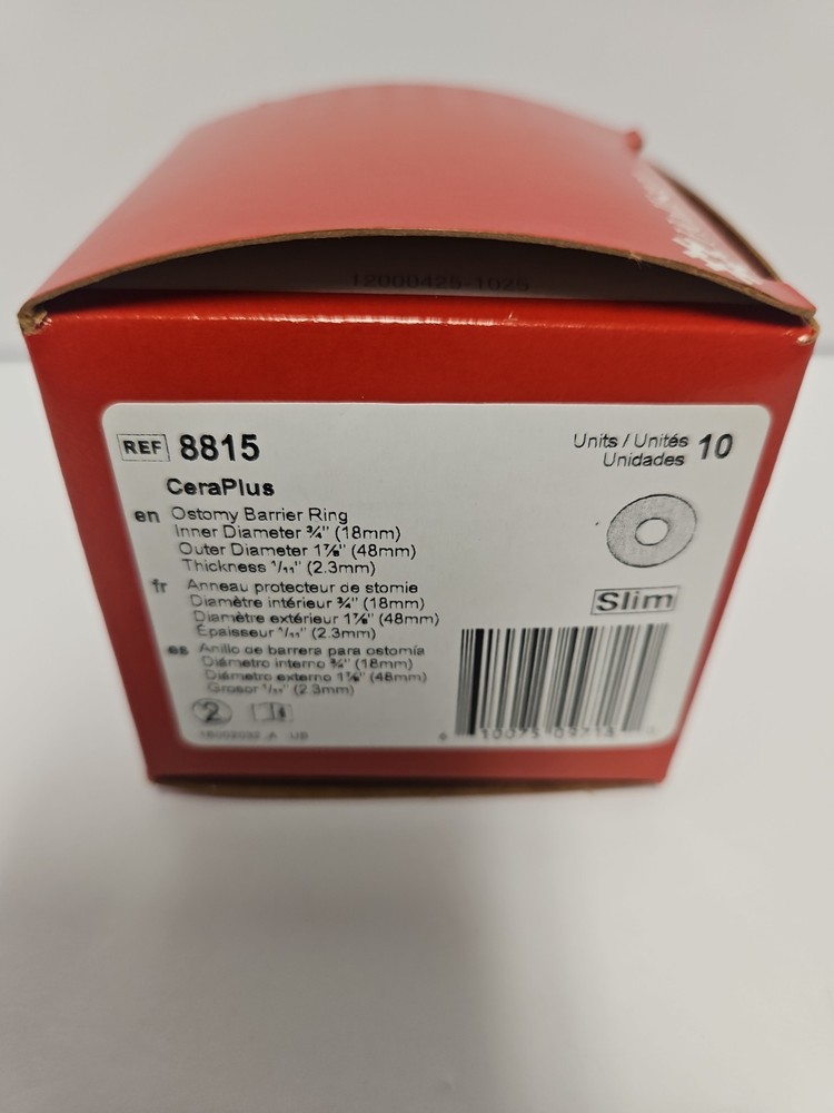 Hollister Adapt 8815 CeraRing Slim Ostomy Barrier Ring 2 Inch Box Of 10 Exp 2031