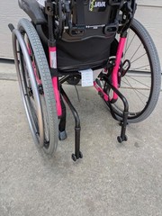 Quickie 2 Lite 14″ x 18″ Manual Folding Wheelchair – Pink