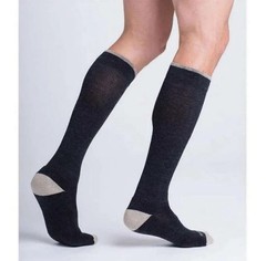 SIGVARIS Merino Outdoor Cushioned Wool Socks 20-30mmHg (Charcoal) Medium Short