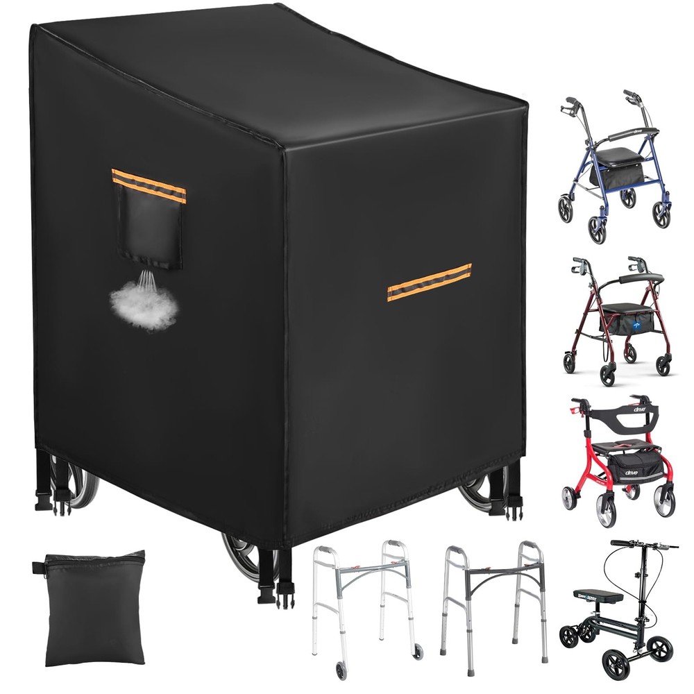 Rollator Cover，Heavy Duty 420D Adult Walker Cover Waterproof for Seniors,Univ…