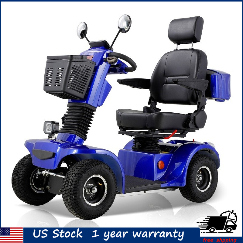 500W 48V/20AH Four Wheels Mobility Scooter for Senior & Adult 330lbs Capacity