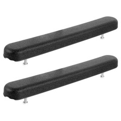 1 Pair Reusable Wheelchair Armrest Covers Black ABS Protective Armrest Pads