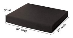 Essential Medical Supply Rehab 1 Foam Cushion with Higher Density for Additional