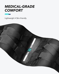 Lower Back Pain Relief Brace, Ergonomic Carbon Fiber Support, Ultra-Thin Adjusta