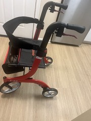 F-22 Red and Grey Rollator Walkers