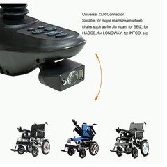 Electric Wheelchair Light 3 Pin XLR Head USB Charging Adjustable Angle LED Power