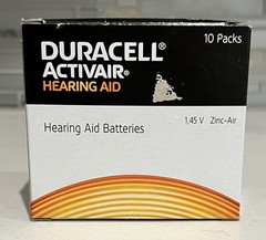 Duracell Activair Hearing Aid Batteries 312 Brown 10 Pack 60 Total Exp 11/28 NEW