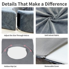Adjustable BBL Recovery Pillow – High Density Foam Cushion for Post-Surgery Comf