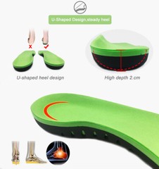 Orthotic Shoe Insoles Inserts Flat Feet High Arch Support for Plantar Fasciitis