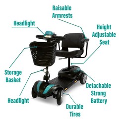 wheel chair up to 30 miles of range 330 pound weight capcity