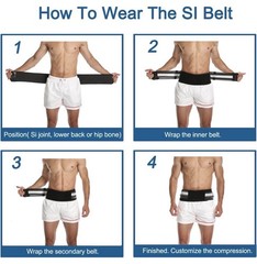 Paskyee Sciatica Belt, Sacroiliac Hip Band for Men Women Regular