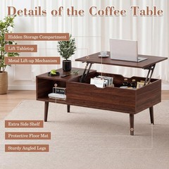 Sweetcrispy Coffee Table Lift Top Coffee Tables For Living Roomsmall Rising