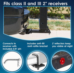 Silver Spring SC400-V2 Steel Scooter Wheelchair Carrier w/ Ramp 500 lb Hitch