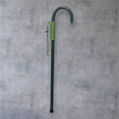 Green Eye Monster Walking Cane Full Grips Hickory Wood Masters USA LuxCane H2G