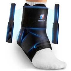 Quick Lace Up Ankle Brace with Removable Stabilizers | Support for Sports, Runni