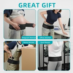 Sacroiliac hip Belt, relief from Herniated Disc ＆ Sciatic, One Size, Black