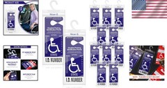 6 Count Transparent Handicapped Placard Protectors – Scratch & Tear Resistant