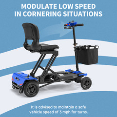 4 Wheel Folding Mobility Scooter Power Wheel Chairs Electric Device For Seniors