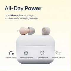Audien Atom Pro 2 ITE Rechargeable OTC Hearing Aid Certified Refurbished