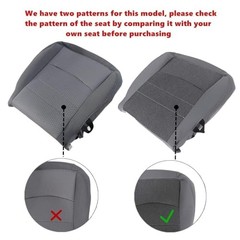 Driver Side Bottom Cloth Replacement Seat Cover Gray Compatible with Dodge