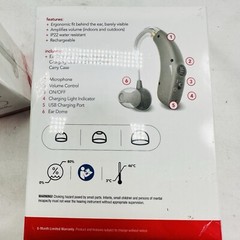 (2) Authentic RCA OTC Hearing Aids RSH05GY Gray Left / Right Brand New Sealed