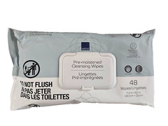 ABENA Pre-Moistened Cleansing Wipes 11.2″ x 8.7″ 48ct ( 2 packages )