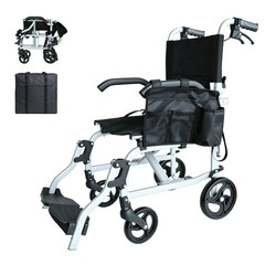 Small Folding Lightweight Aluminum Wheelchair,Weight Only 18 Lbs,Capacity 275Lbs