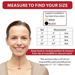Core Products Adjustable Foam Cervical Collar Black Helps Relieve Neck Pain USA