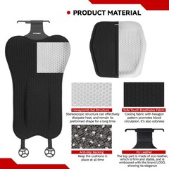 Lumbar Support Pillow for Car, Gel Car Back Seat Support Pillow Seat Cushion