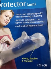 Carex E-Z Stretch Cast Protector, Arm (1) P205-00 Latex Free Reusable 20” Long