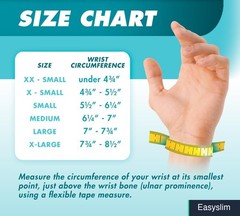 Wrist Brace Compression Support Left Hand XX-Small Adjustable Lacing