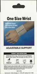 2 Pack Flex Aid Elastic Wrist Stabilizer Support Brace Wrap w/Loop, One Size