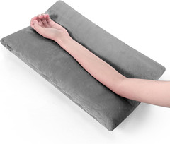 Arm Pillow for Adults Pain Relief, Post Surgery Support Cushion, Grey 17×10