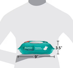 Assurance Premium Disposable Washcloths XL 96 Count | Extra Large Adult Wet Wipe