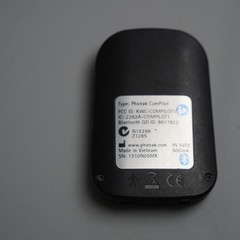 Phonak ComPilot Bluetooth Hearing Aid Streamer Remote Control Silver Black