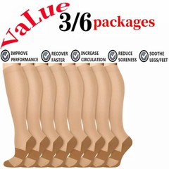 3Pair Copper Compression Socks 20-30 mmHG Medical Running Pain Relief – USA Ship
