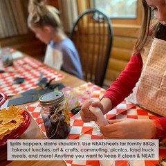 Neatsheets Disposable Bibs For Adults Kids Elderly Senior Adhesive Tab Napkins