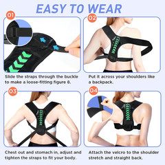 Posture Corrector for Women and Men, Adjustable Back Brace Posture Corrector for