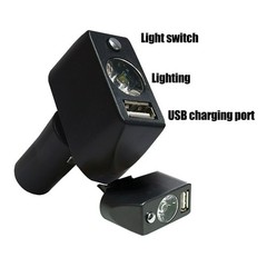 Electric Wheelchair Light 3 Pin XLR Head USB Charging Adjustable Angle LED Power