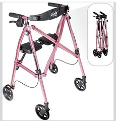 Stander Wonder Able Life Foldable Rollator Walker Regal Rose-4250RR-CB