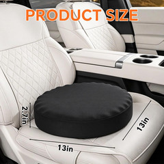 Swivel Seat Cushion for Car for Elderly, 360 Degree Rotating Memory Foam Car Sea