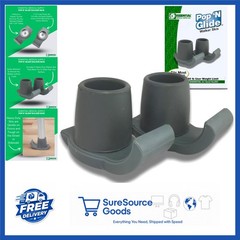 Pop & Glide Walker Ski Glides 2 Pack Gray Universal Fit Accessories