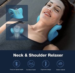 Neck Cloud Cervical Neck Stretcher Pillow Traction Device Pain Relief Massage