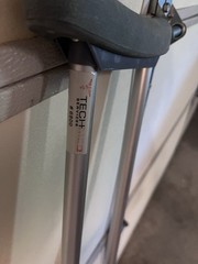 Tech Services 6800 Standard Underarm Crutches Pair Aluminum Silver/Gray
