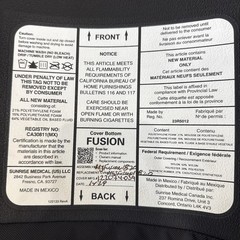 Jay Fusion Gel Cushion Wheelchair Seat Base Cushion – 18”x20”