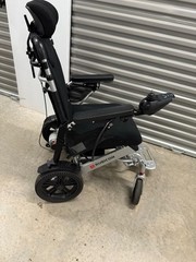 Rubicon Electric Foldable Power Wheelchair Black 4 Wheels Joystick Control