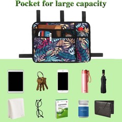 Dongawin Walker Bag Basket with Cup Holder Suit for Adult Folding foliage