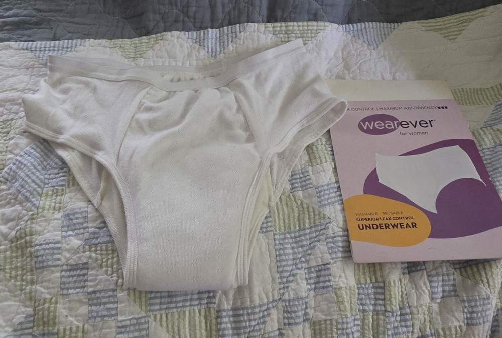 Wearever Incontinence Panties Underwear Poly&Cotton Size Large 1 Pair Maximum
