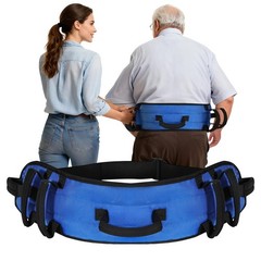 Gait Belt for Senior with 7 Handles, 59″ Anti-Slip Gate Belts Medical for Eld