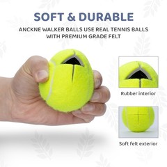 ANCKNE Walker Tennis Balls Precut for Walkers 4PCS Yellow